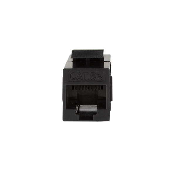 CAT5e keystone coupler UTP black