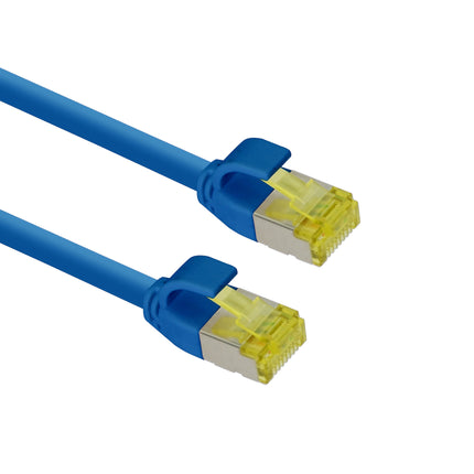 Ultra slim Patchkabel S/FTP Cat 6A blue 0.5 M