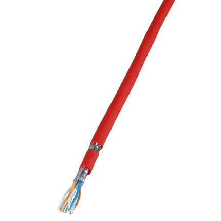 S/FTP CAT7 network cable stranded 100M 100% copper red