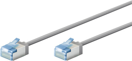 Ultraflexibele 10 M CAT 6A-patchkabel, slank, U/FTP, grijs