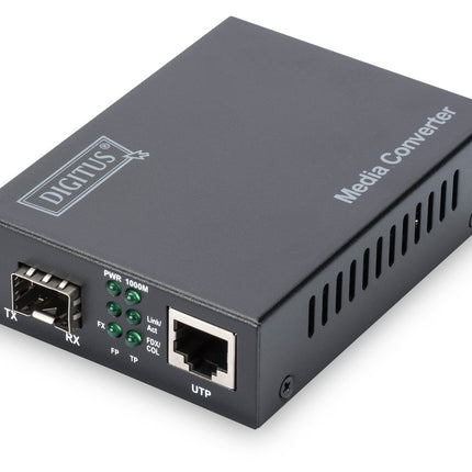 Gigabit media converter, RJ45/SFP