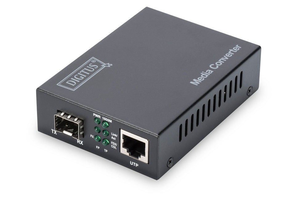 Gigabit media converter, RJ45/SFP