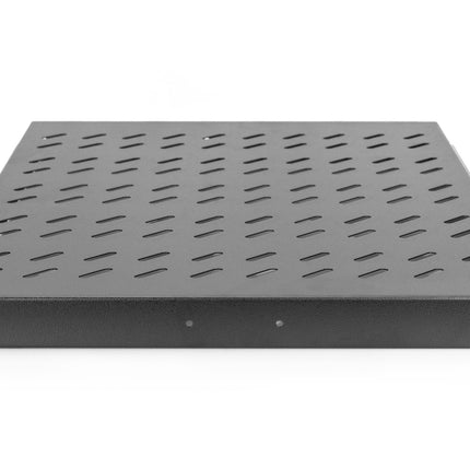 1U uitschuifbaar legbord voor 800 mm diepe rekken 40x484x568 mm, tot 25 kg, zwart (RAL 9005)