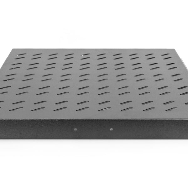 1U uitschuifbaar legbord voor 800 mm diepe rekken 40x484x568 mm, tot 25 kg, zwart (RAL 9005)