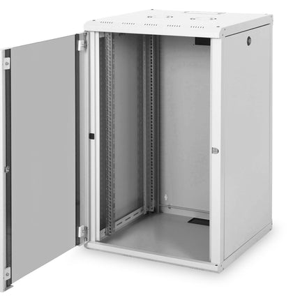 20U wall mounting cabinet, Unique 600x600x998 mm, color gray (RAL 7035)