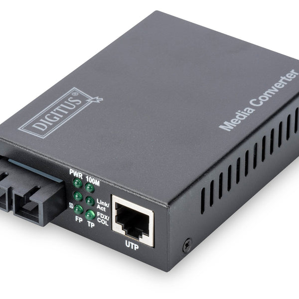 Fast Ethernet Media Converter, RJ45/SC