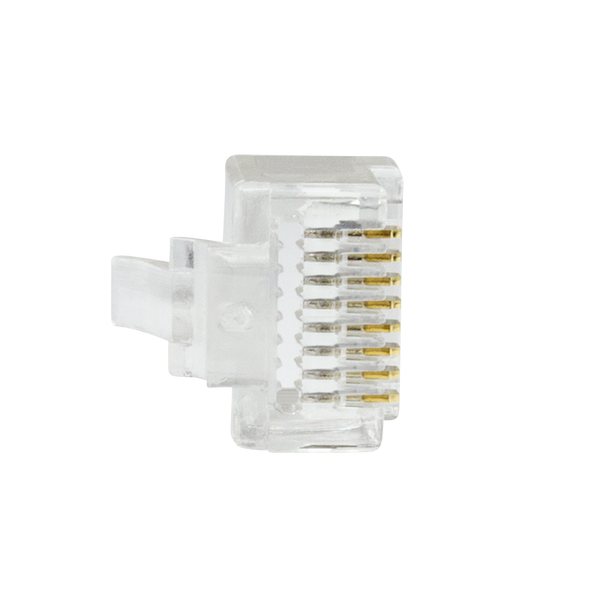 Doorsteek CAT6 UTP Connector 100 stuks EZ-RJ45 voor soepele en stugge kabel