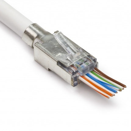 Easy CAT6a plug RJ45 - STP 10 pieces