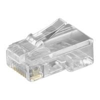 RJ45 Connector unshielded 10 stuks voor platte telefoonkabel