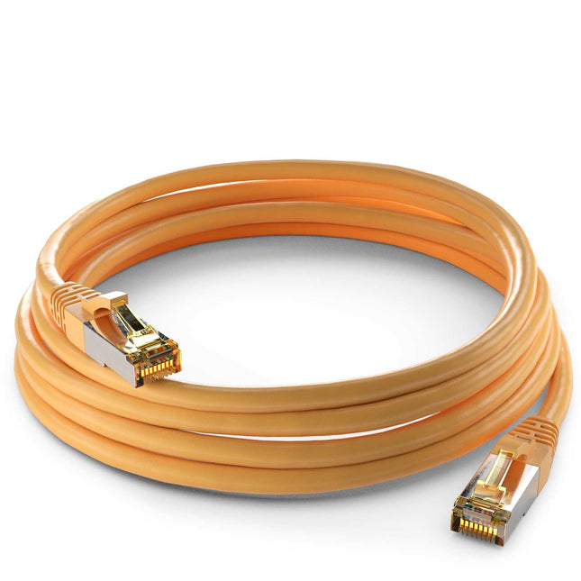 CAT6a S/FTP LSZH 0.5M Yellow