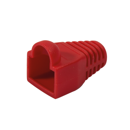 Strain Relief Boot RJ45 100pcs 6mm Red