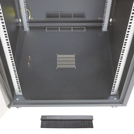 15U server cabinet with glass front door (WxDxH) 600x800x737mm