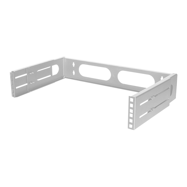 2U wall server rack 494x400x92mm (WxDxH) light gray