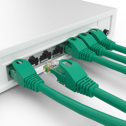 Cat5e 0.5M Groen UTP kabel