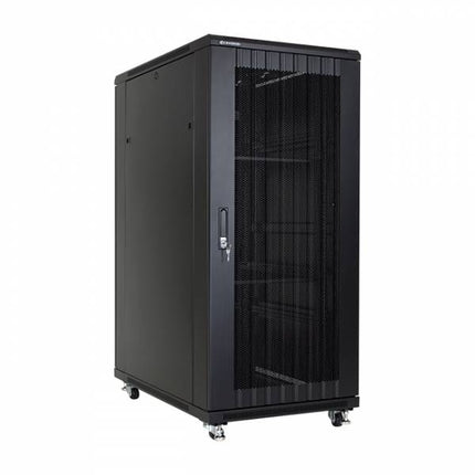 27U serverkast met geperforeerde deuren 600x800x1388mm (BxDxH)