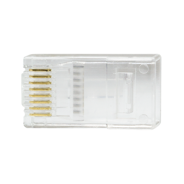 Doorsteek CAT6 UTP Connector 100 stuks EZ-RJ45 voor soepele en stugge kabel