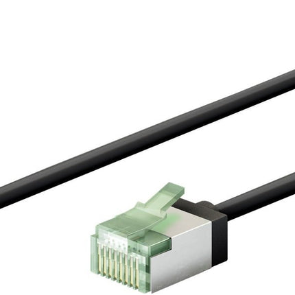 Ultraflexibele 2 M CAT 8.1-patchkabel, slank, U/FTP,  zwart