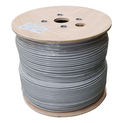 U/UTP CAT6a solid 305M  grey PVC 100% copper