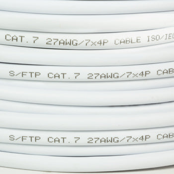 S/FTP CAT7 soepel 100M 100% koper wit