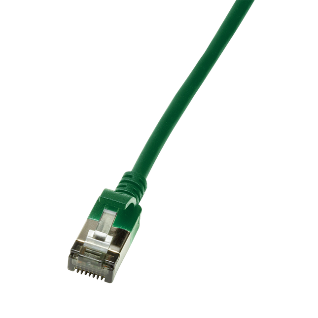 CAT6a U/FTP Ultraflex, 100% koper, groen, 0.2M