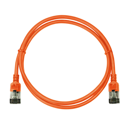 CAT6a U/FTP Ultraflex, 100% Copper, Orange, 0.5M