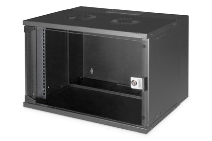 7U wall mounting cabinet, SOHO PRO 370 x 540 x 400 mm, black