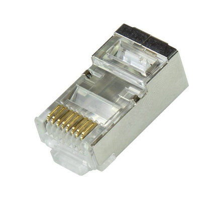 CAT6a Connector RJ45 - STP 50 stuks voor soepele en stugge kabel