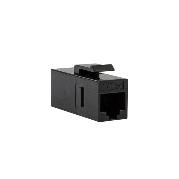 CAT5e keystone coupler UTP black