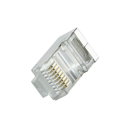 CAT6 Connector with grommet RJ45 - STP 100 pieces for flexible cable