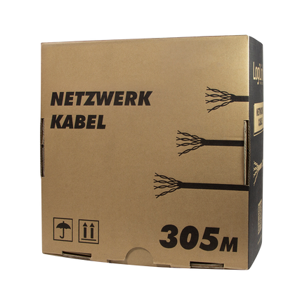 S/FTP CAT7 network cable solid 305M 100% copper white