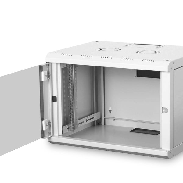 7U wall cabinet, Unique 600x450x420 mm, color light gray (RAL 7035)