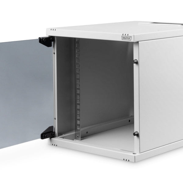 10 inch 6U wandkast 330x312x400  mm (BxHxD) , lichtgrijs