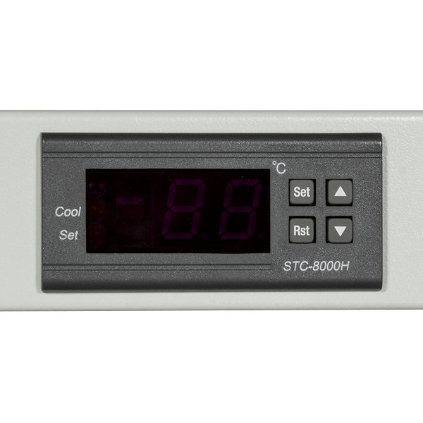 1U ventilatorunit met 2 ventilatoren, grijs 19 Inch