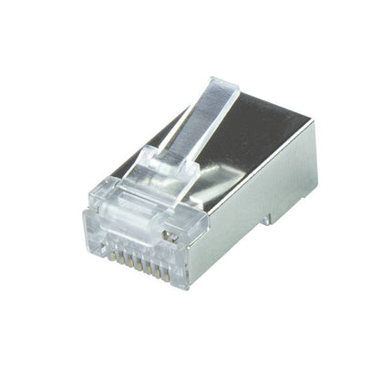 CAT6a Connector RJ45 - STP 50 stuks voor soepele en stugge kabel