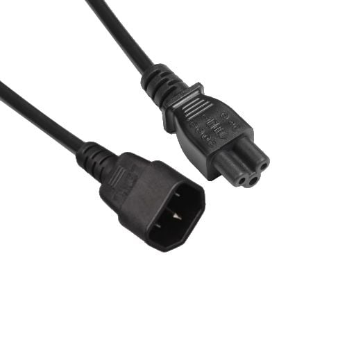 Power Cord C14 - C5 3x 0.75mm 2M Black