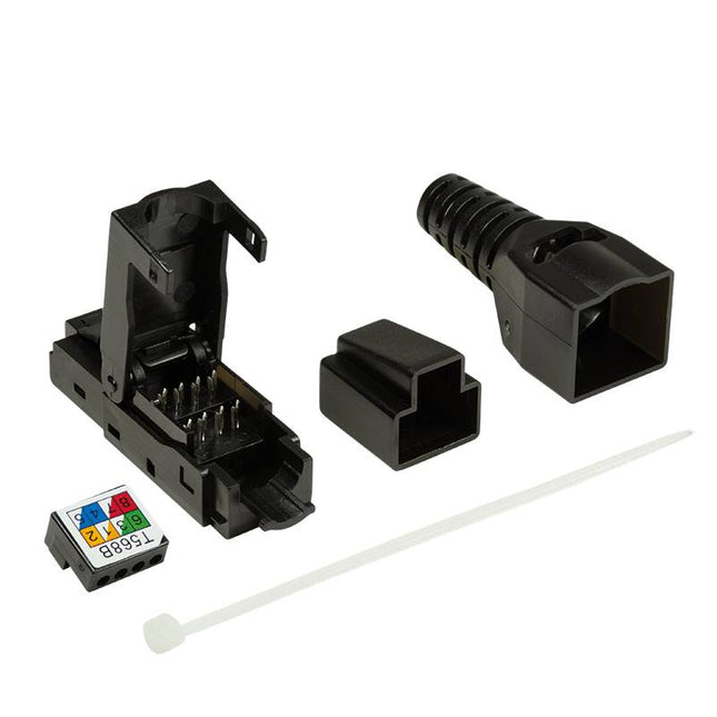 CAT6a Toolless RJ45 Connector - UTP voor soepele en stugge kabel