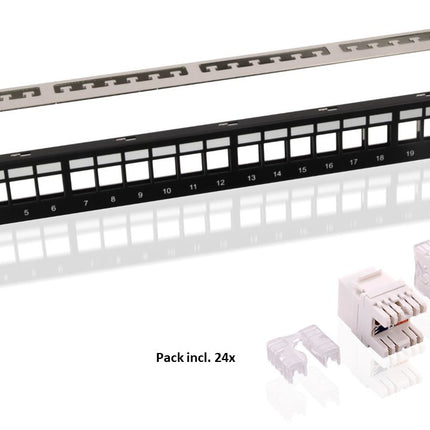 CAT6 keystone patch panel set