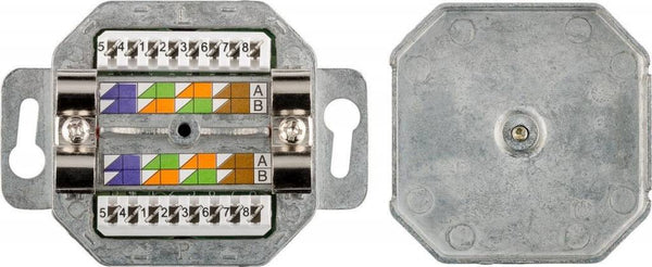 Cat5e Wall Plate Flush Mounting White