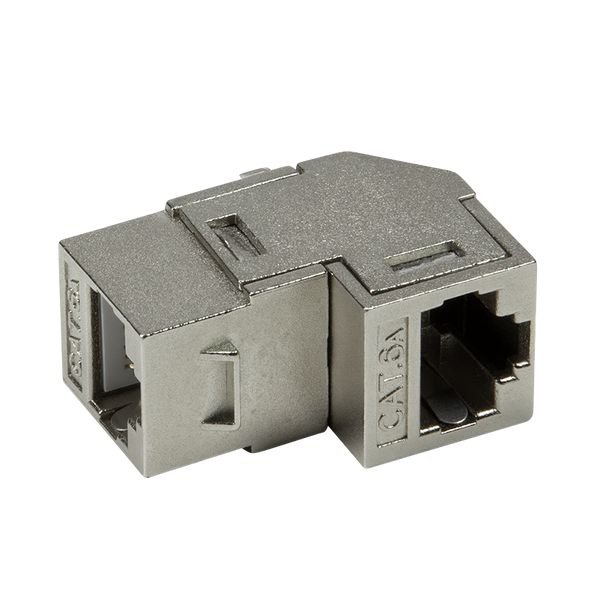 CAT6a keystone connector STP angled
