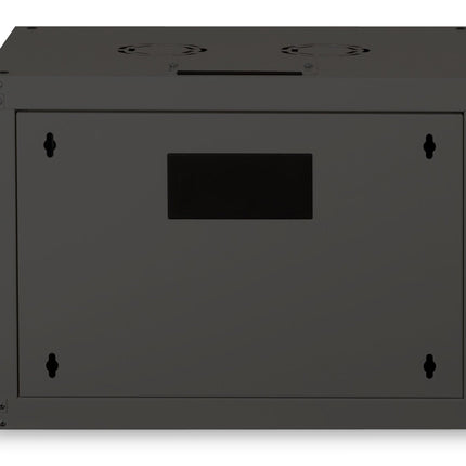 7U wall mounting cabinet, Unique 420x600x450 mm, color black (RAL 9005)