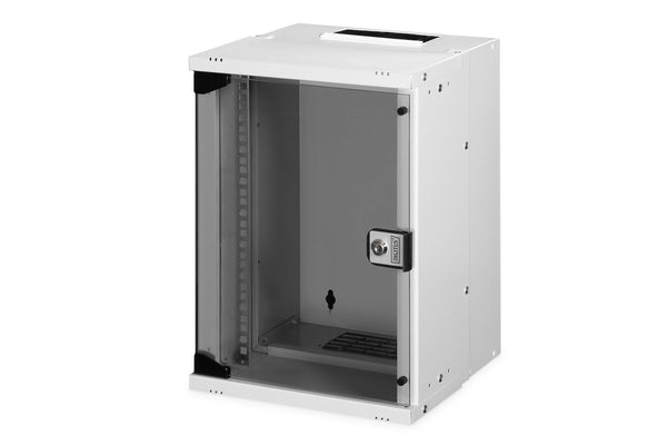 10" 9U wall mounting cabinet, SOHO PRO 460 x 315 x 300 mm, gray