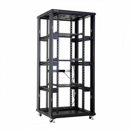 37U server rack with perforated doors 800x800x1833mm (WxDxH)