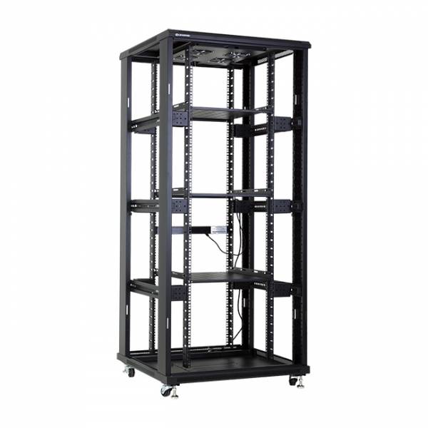 37U server rack with perforated doors 800x800x1833mm (WxDxH)