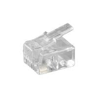 RJ11 Connector - 4 pol. - Unshielded 10 stuks