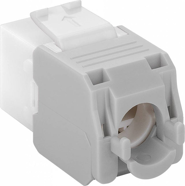 CAT6a Keystone RJ45 unshielded white