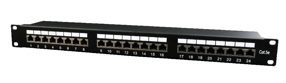 CAT5e 24 poorts patchpanel STP