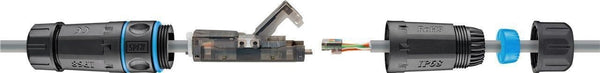 CAT6a UTP toolless outdoor connector
