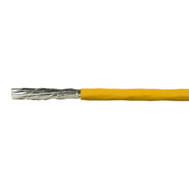 S/FTP CAT7a network cable solid 200M 1200MHz yellow