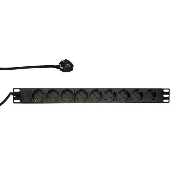 BASIC 9 voudige stekkerdoos voor 19 inch serverkasten