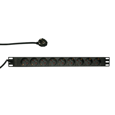 BASIC PDU with 9 EU sockets for 19 inch server cabinets